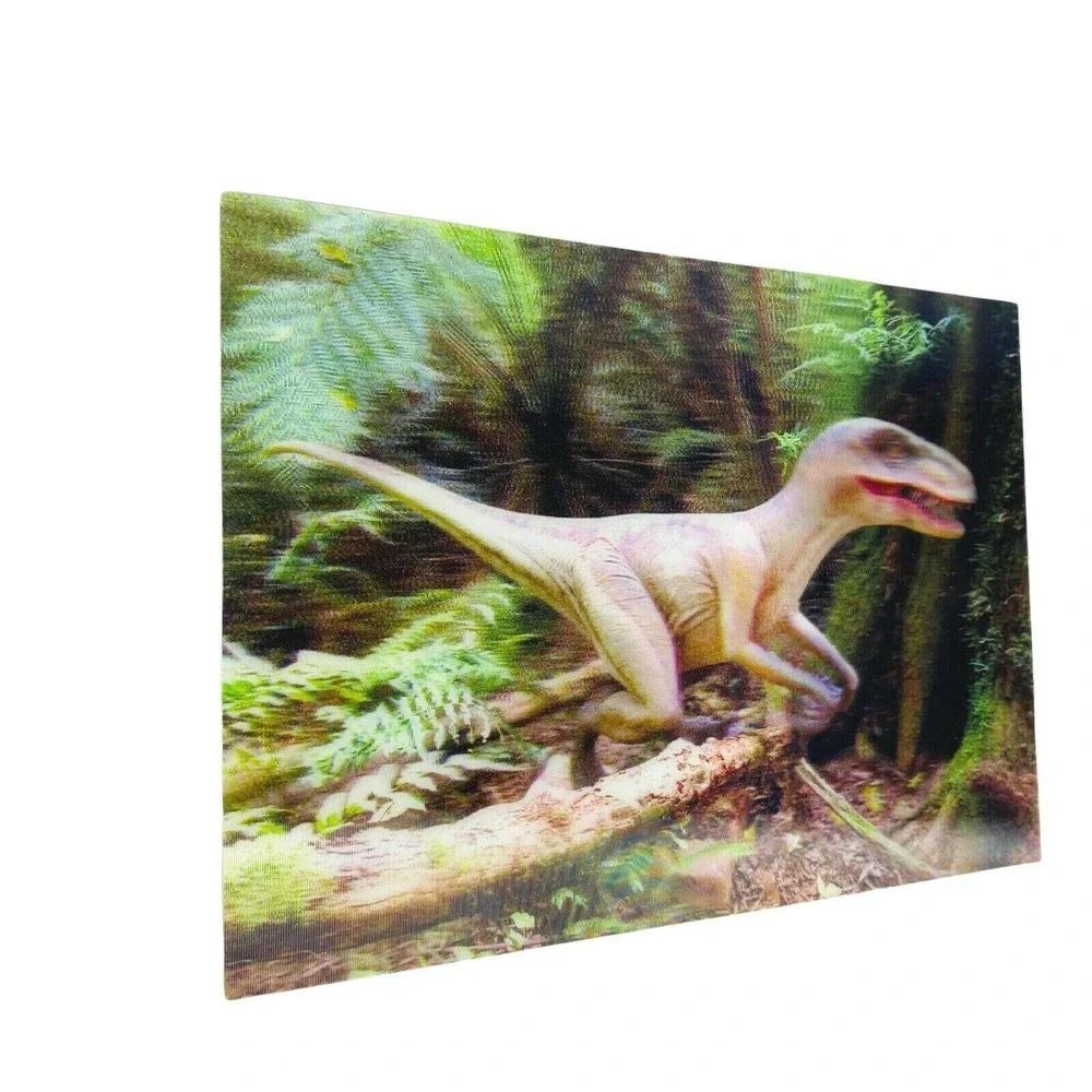 Velociraptor Raptor Dinosaur‎ Jurassic 3-D Postcard